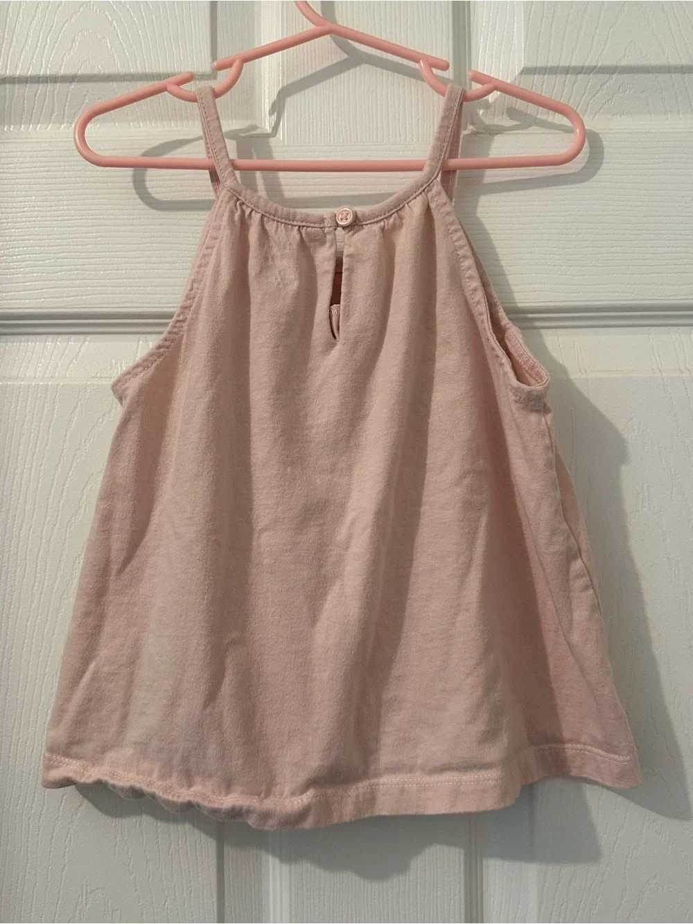 Carter's Blush Pink Crochet Yoke Tank